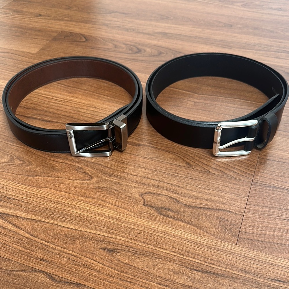 Men's Black Leather Belts